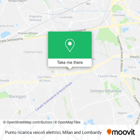 Punto ricarica veicoli elettrici map