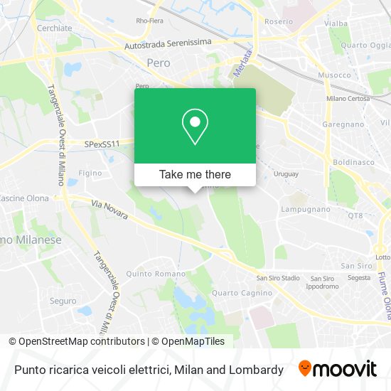 Punto ricarica veicoli elettrici map