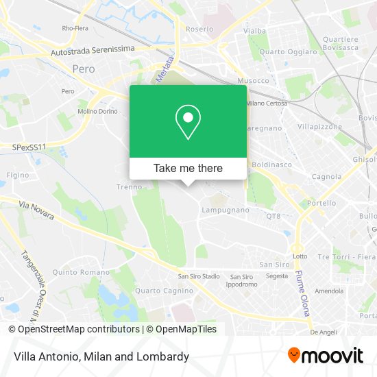 Villa Antonio map