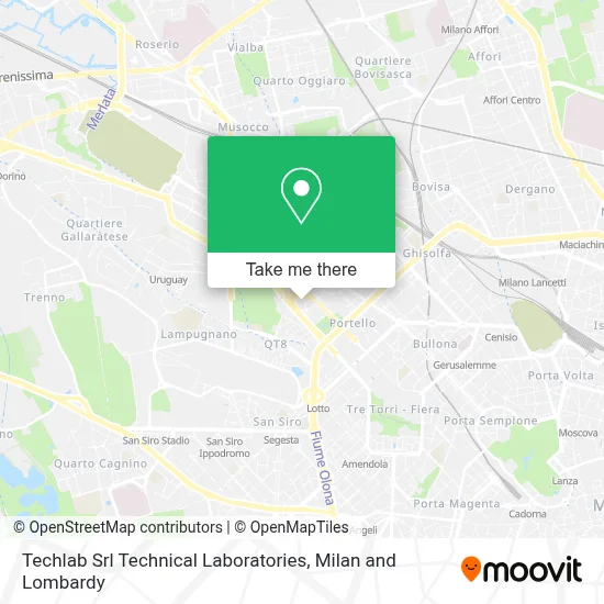 Techlab Srl Technical Laboratories map