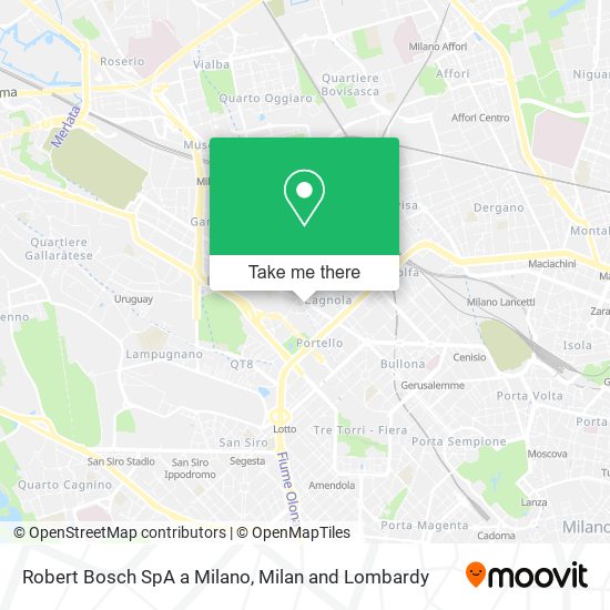 Robert Bosch SpA a Milano map