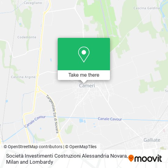 Società Investimenti Costruzioni Alessandria Novara map