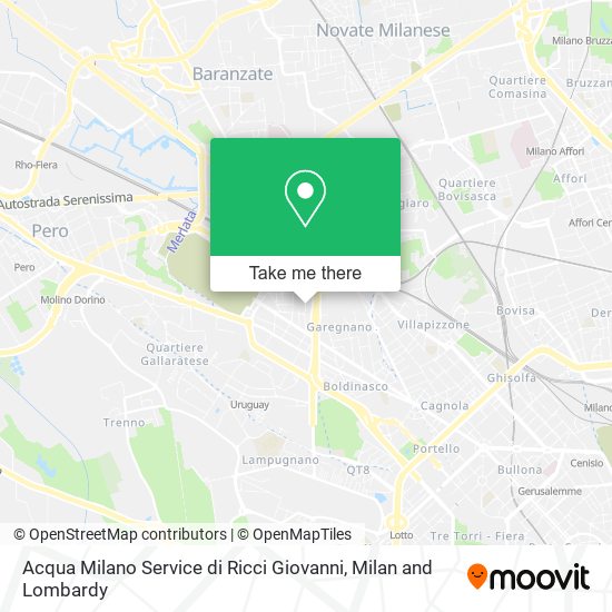 Acqua Milano Service di Ricci Giovanni map