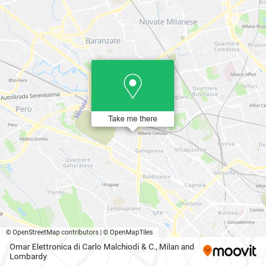 Omar Elettronica di Carlo Malchiodi & C. map