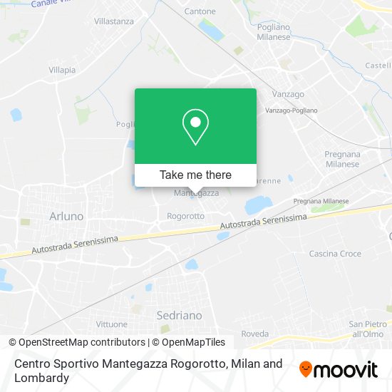 Centro Sportivo Mantegazza Rogorotto map
