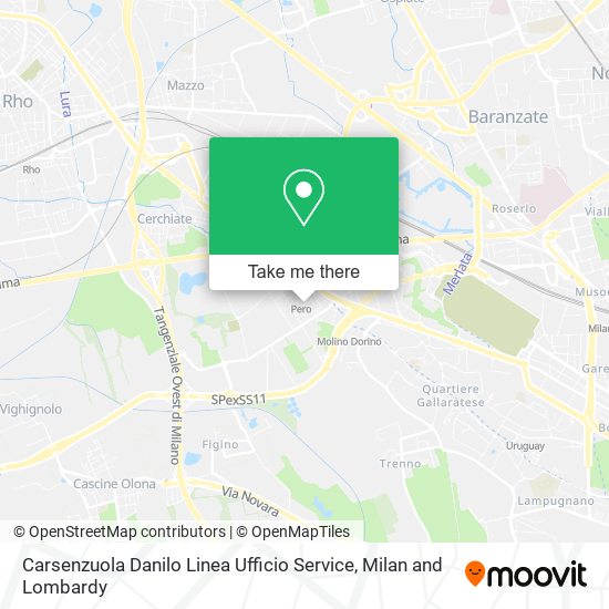 Carsenzuola Danilo Linea Ufficio Service map