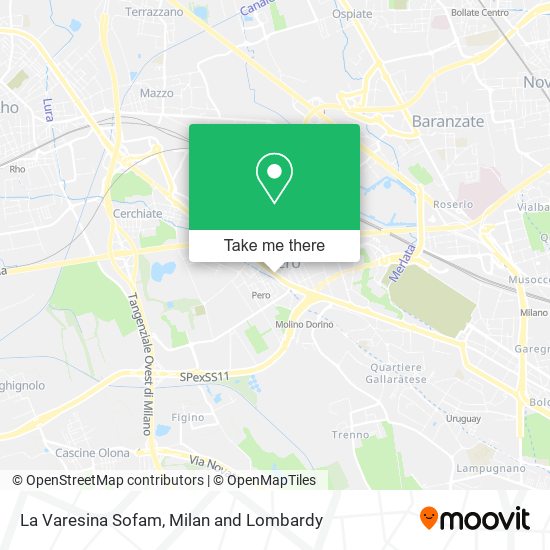 La Varesina Sofam map