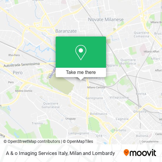 A & o Imaging Services Italy map