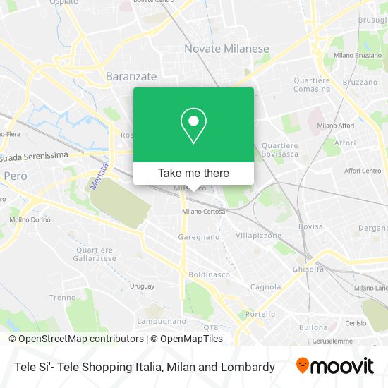 Tele Si'- Tele Shopping Italia map