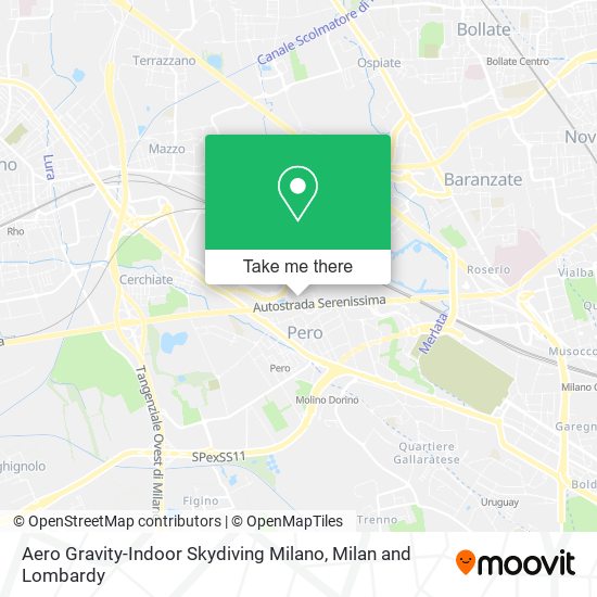 Aero Gravity-Indoor Skydiving Milano map