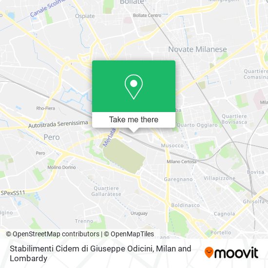 Stabilimenti Cidem di Giuseppe Odicini map