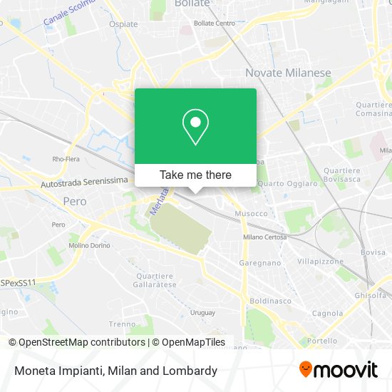 Moneta Impianti map