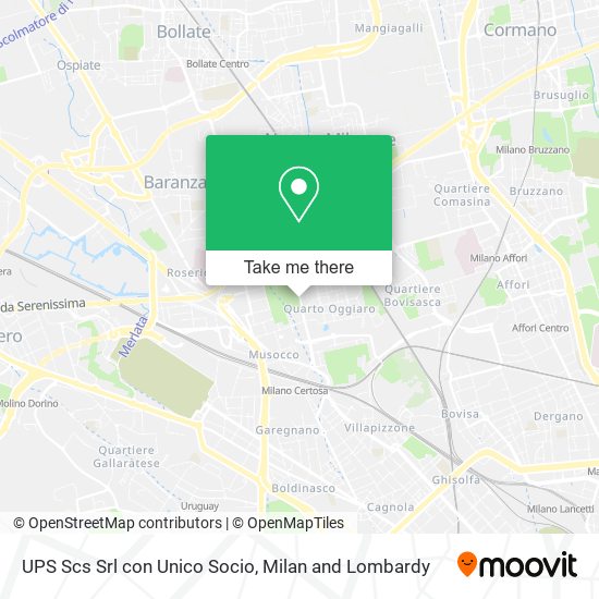 UPS Scs Srl con Unico Socio map