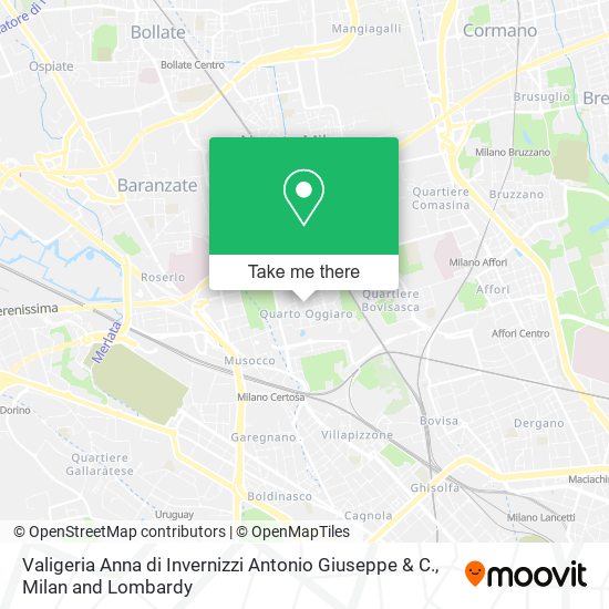 Valigeria Anna di Invernizzi Antonio Giuseppe & C. map