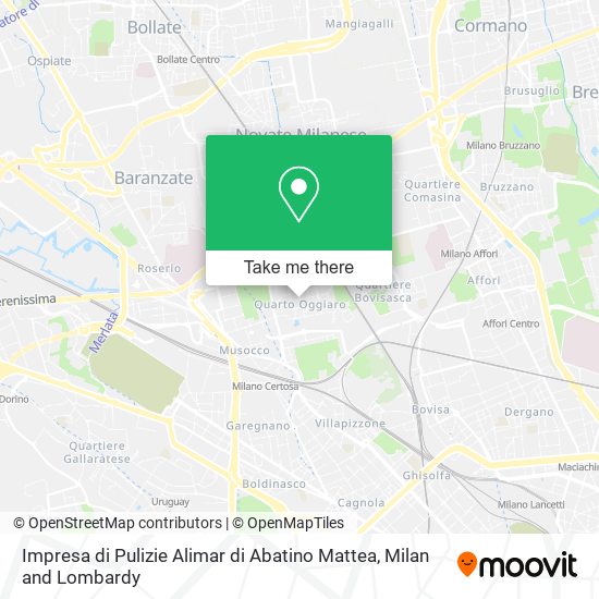 Impresa di Pulizie Alimar di Abatino Mattea map
