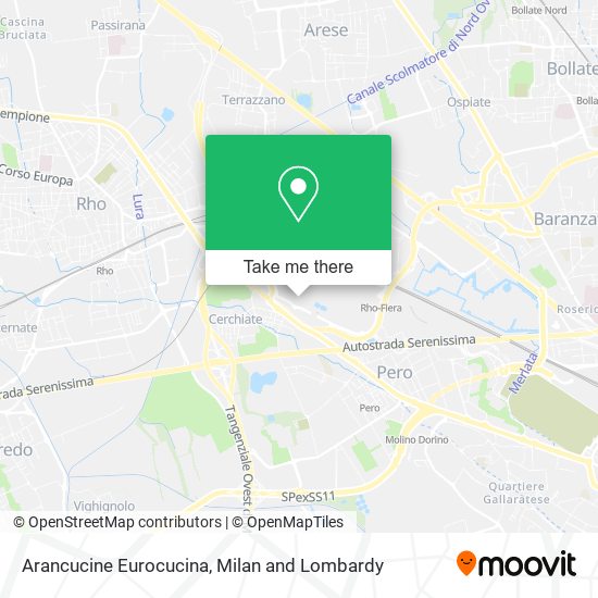 Arancucine Eurocucina map