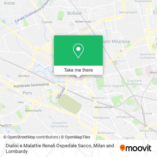 Dialisi e Malattie Renali Ospedale Sacco map
