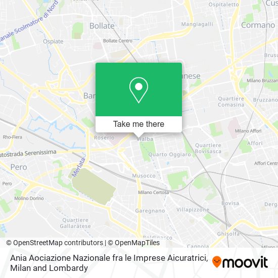 Ania Aociazione Nazionale fra le Imprese Aicuratrici map