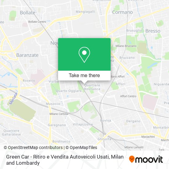 Green Car - Ritiro e Vendita Autoveicoli Usati map