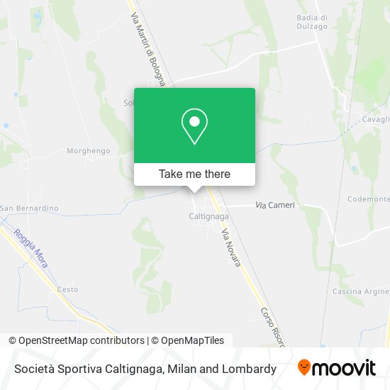 Società Sportiva Caltignaga map