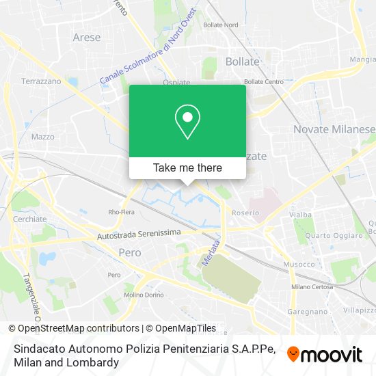 Sindacato Autonomo Polizia Penitenziaria S.A.P.Pe map