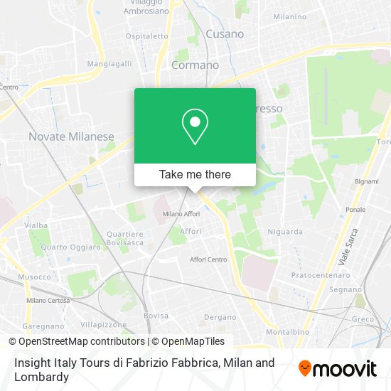 Insight Italy Tours di Fabrizio Fabbrica map