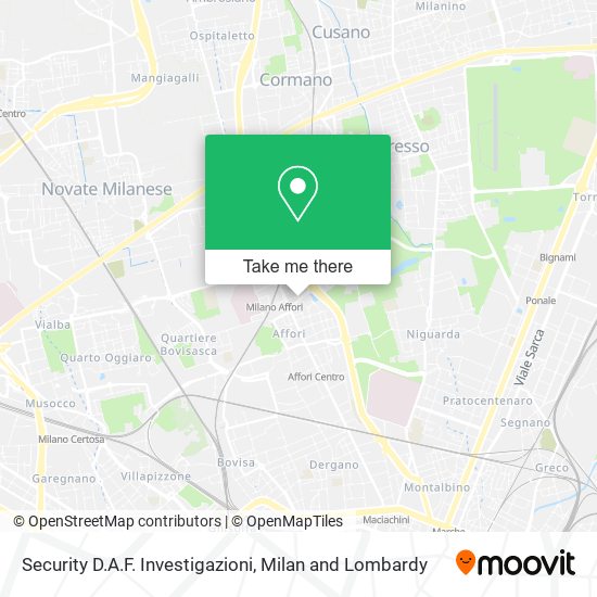Security D.A.F. Investigazioni map