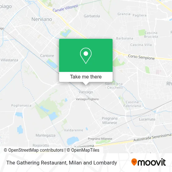 The Gathering Restaurant map