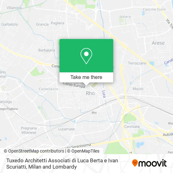 Tuxedo Architetti Associati di Luca Berta e Ivan Scuriatti map