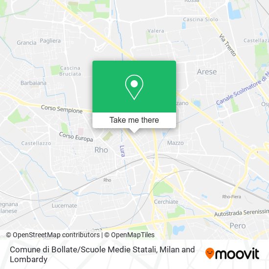 Comune di Bollate / Scuole Medie Statali map