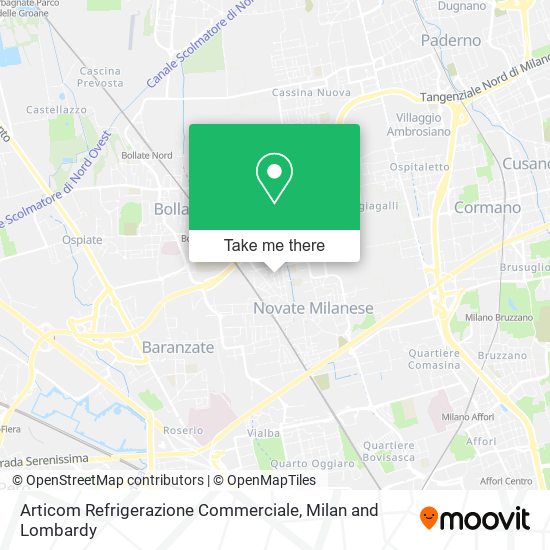 Articom Refrigerazione Commerciale map