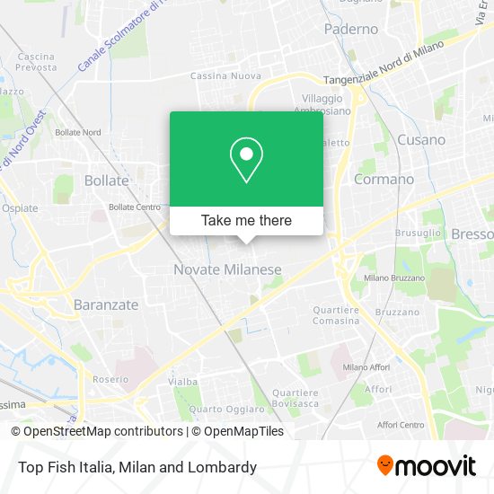 Top Fish Italia map