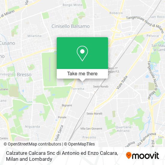 Calzature Calcara Snc di Antonio ed Enzo Calcara map