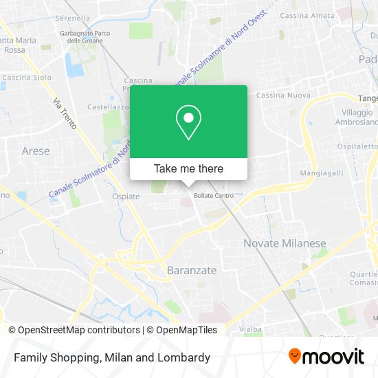 Family Shopping map