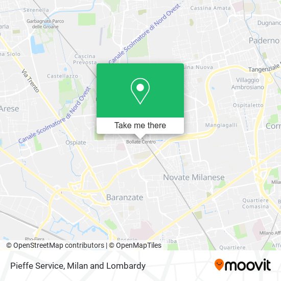 Pieffe Service map