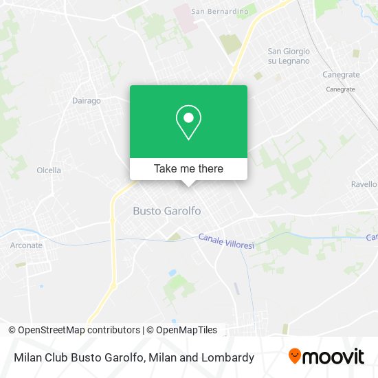 Milan Club Busto Garolfo map