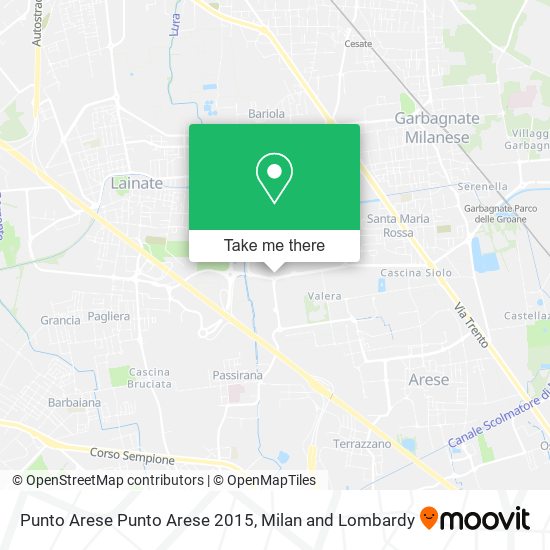 Punto Arese Punto Arese 2015 map