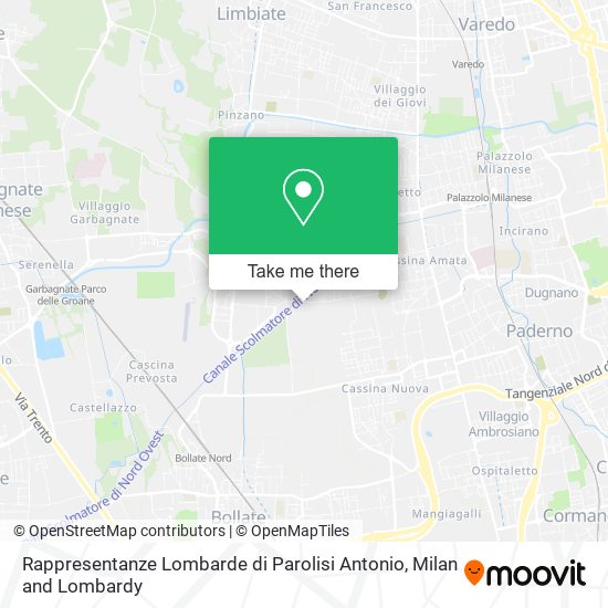 Rappresentanze Lombarde di Parolisi Antonio map