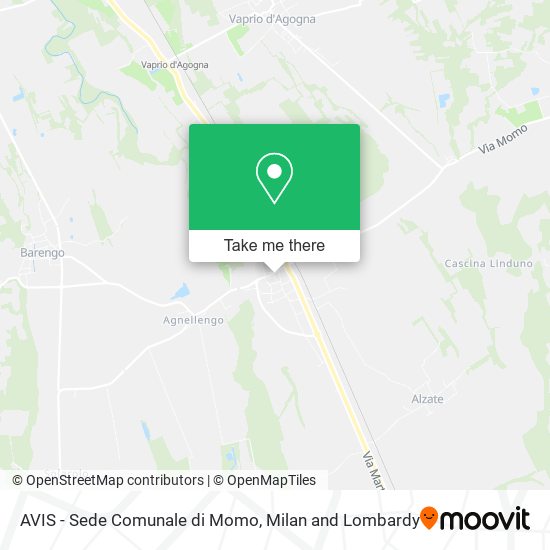AVIS - Sede Comunale di Momo map
