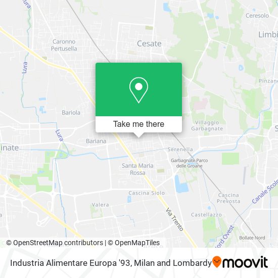 Industria Alimentare Europa '93 map