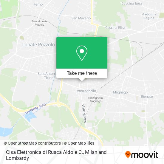 Cisa Elettronica di Rusca Aldo e C. map