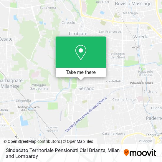 Sindacato Territoriale Pensionati Cisl Brianza map