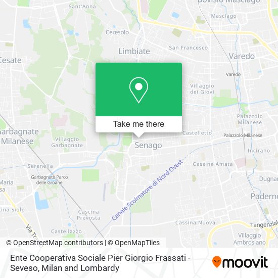 Ente Cooperativa Sociale Pier Giorgio Frassati - Seveso map