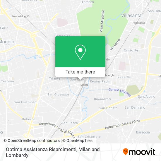 Optima Assistenza Risarcimenti map