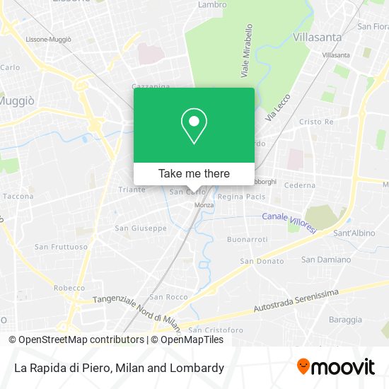 La Rapida di Piero map