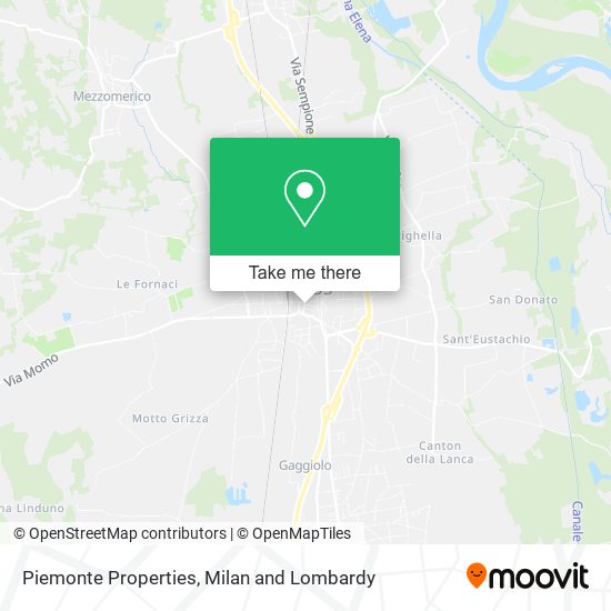 Piemonte Properties map