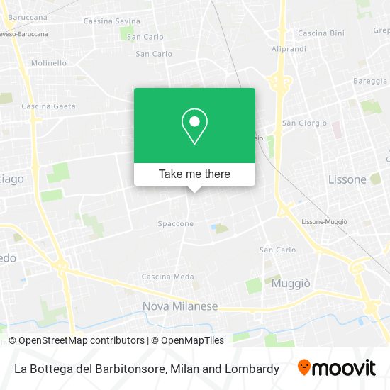 La Bottega del Barbitonsore map