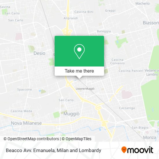 Beacco Avv. Emanuela map