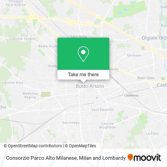 Consorzio Parco Alto Milanese map