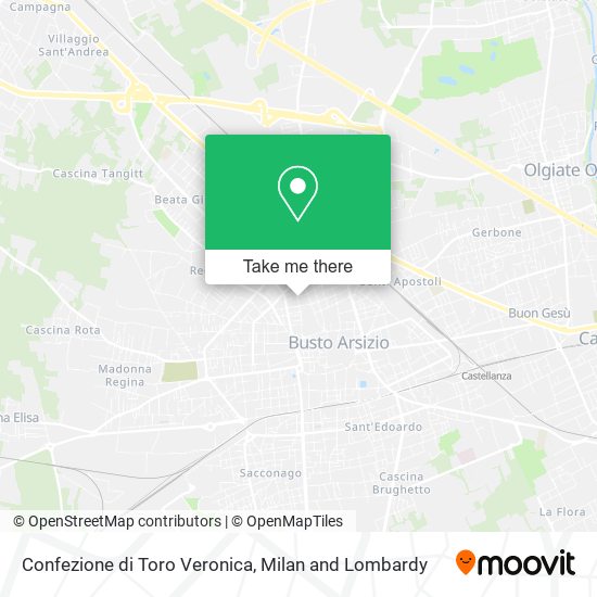 Confezione di Toro Veronica map